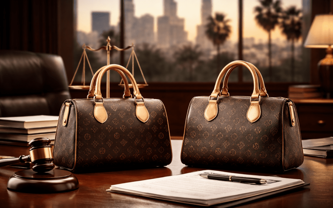 Counterfeit goods dispute and civil enforcement action in a Los Angeles business litigation setting.